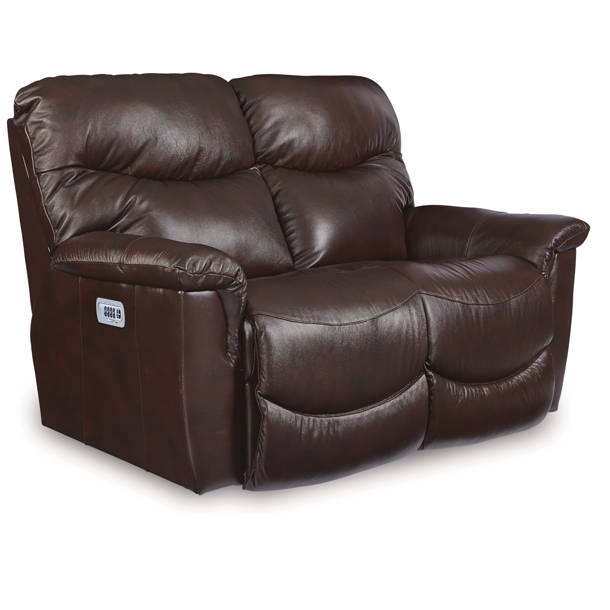 LaZBoy James Leather Match Power Rocking Recliner with Power Headrest Wayfair